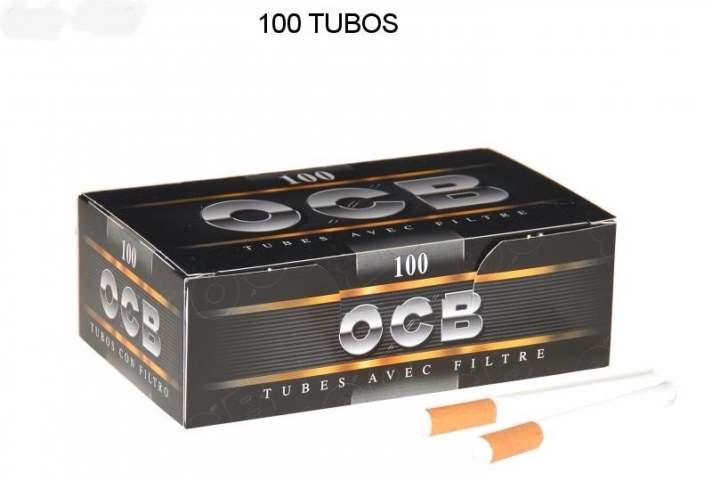 TUBOS OCB NEGRO 100, CAJA DE 100 TUBOS, 1x100 