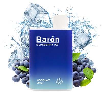 BARON-Pod Desechable Sin Nicotina 0mg Blueberry Ice x1