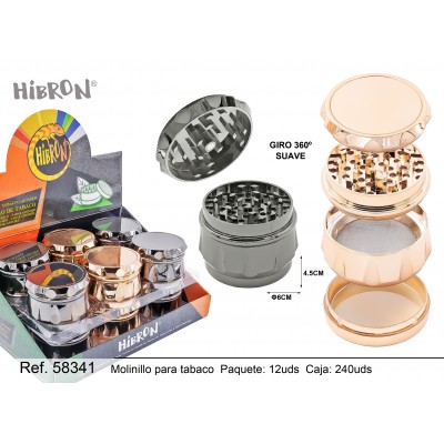 HIBRON, Grinder Molinillo plástico,58341, 1x12