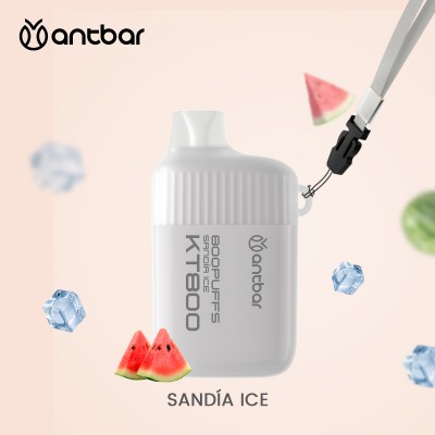 Antbar Vape Desechable 800 Caladas Con Nicotina 20mg Ice Sandía 1X10Pcs