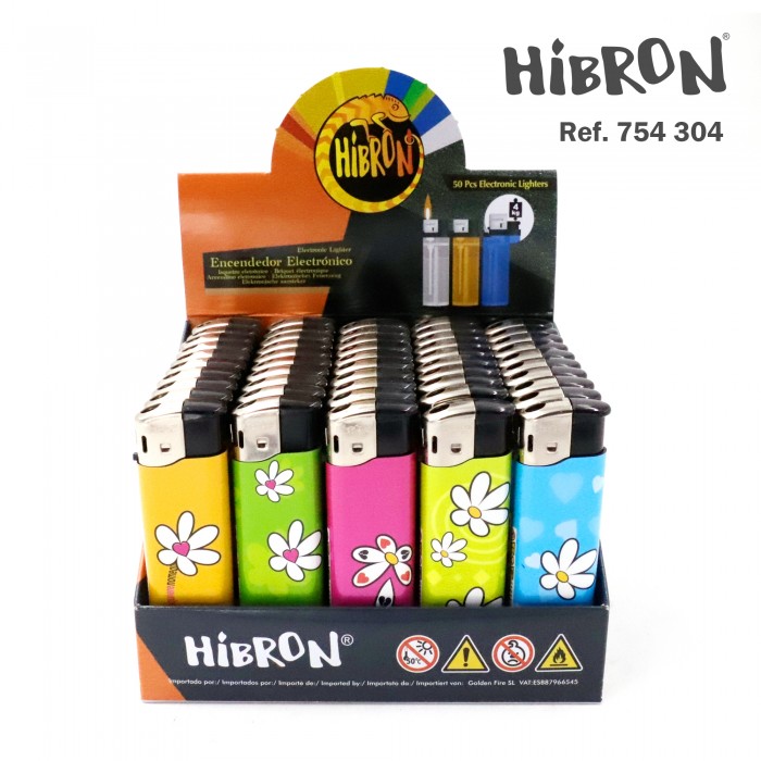 Hibron Encendedor electronico recargable, 1x50 pcs 754304