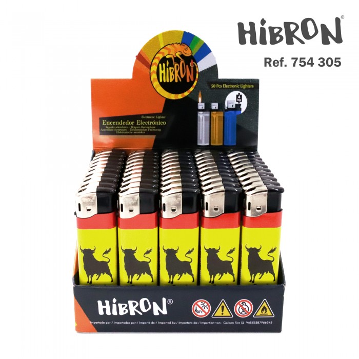 Hibron Encendedor electronico recargable, 1x50 pcs 754305