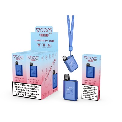 300-10p-VOOM Kit Recargable Apple lce 20mg/ml vape 600 puffs