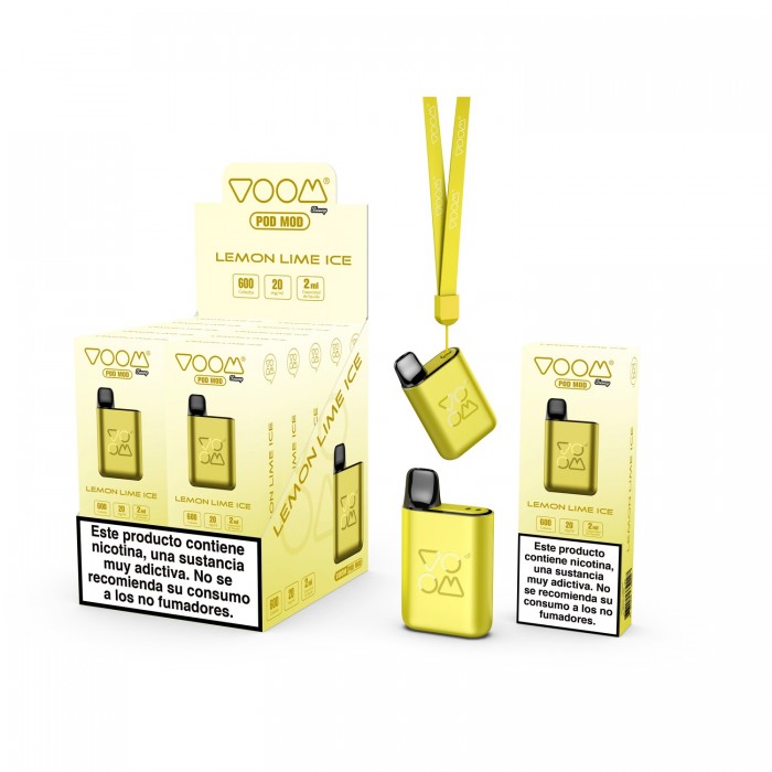 300-10p-VOOM Kit Recargable Apple lce 20mg/ml vape 600 puffs