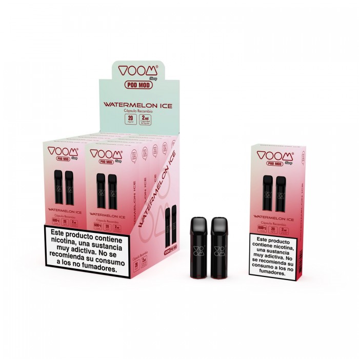 300-10p-VOOM Pods Recambio 2ml Watermelon lce 20mg/ml 2pcs vape