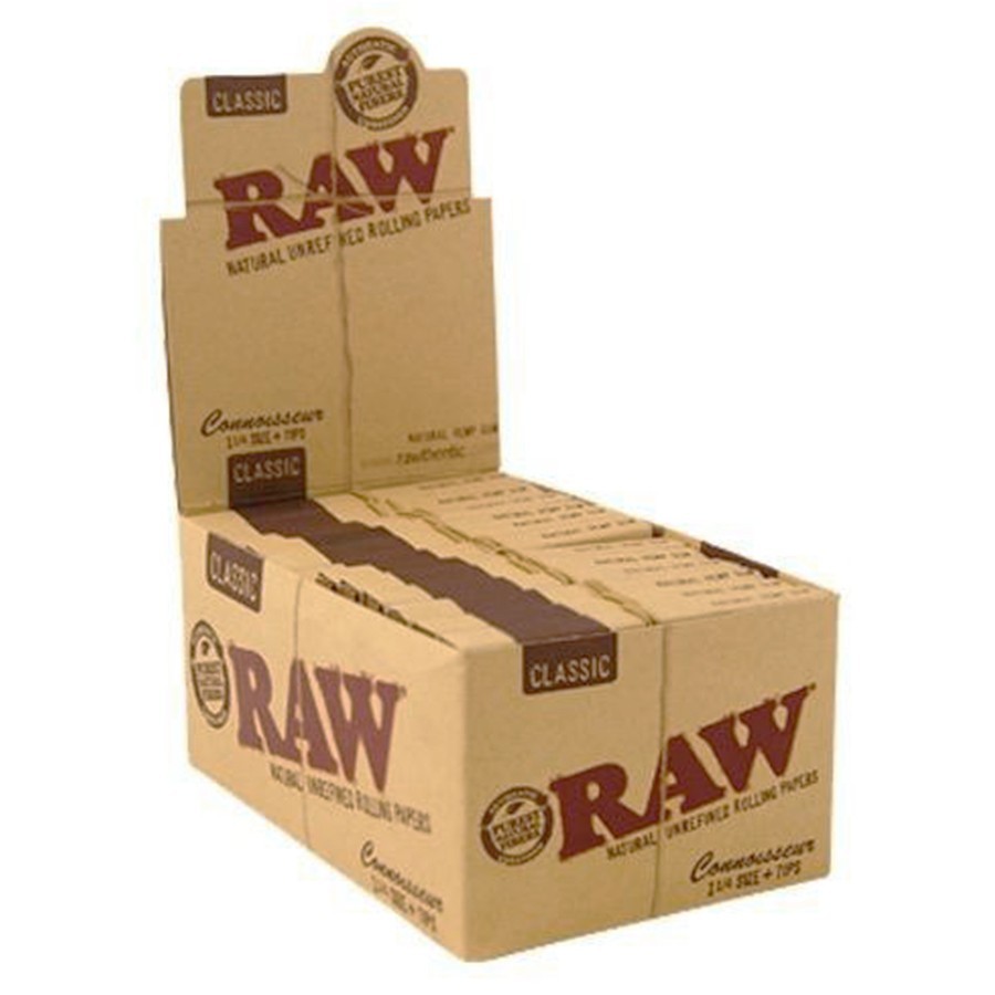 RAW Connoisseur KS - Lote de 10 libros de papel de fumar (fino
