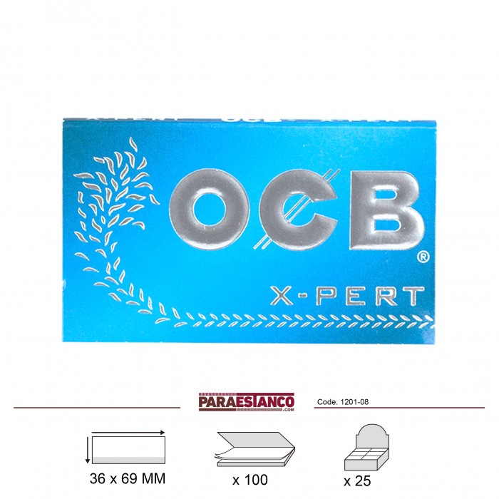 OCB X-PERT AZUL DOBLE Nº4, LIBRITO DE 100 HOJAS