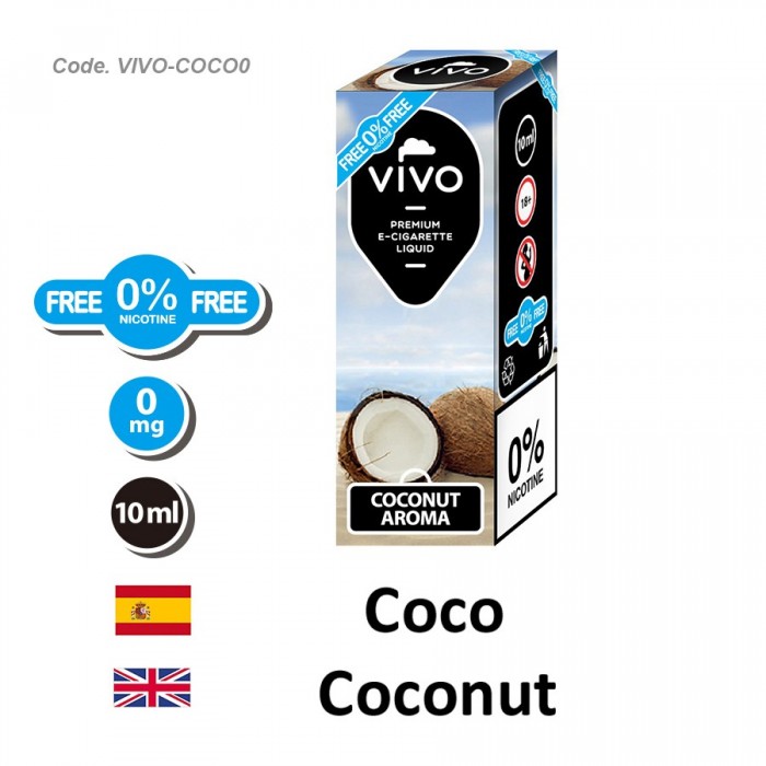 E-Liquido VIVO Coco sin nicotina (10ML)