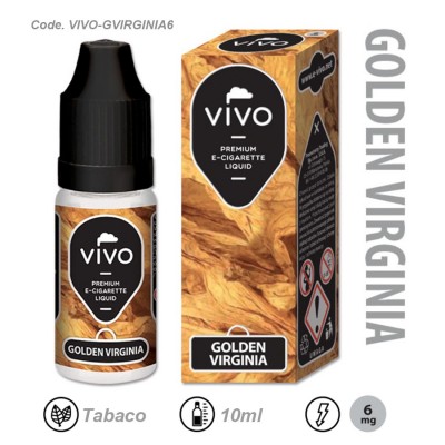 E-Liquido VIVO Golden virginia 6MG (10ML)